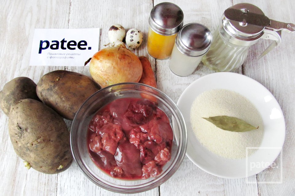 Суп с печёночными кнелями - Шаг 1