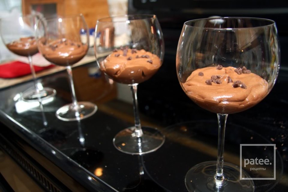 Шоколадный мусс с мятными сливками - Шаг 11