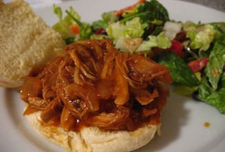 Курица под соусом барбекю