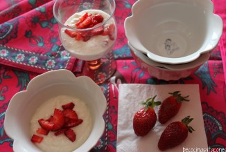 Мусс из клубники и творога