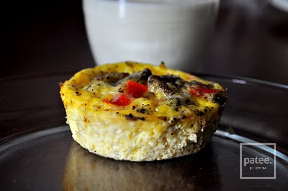 Мини-фриттата с беконом и овощами - Шаг 4