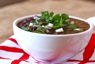 Суп из черной фасоли