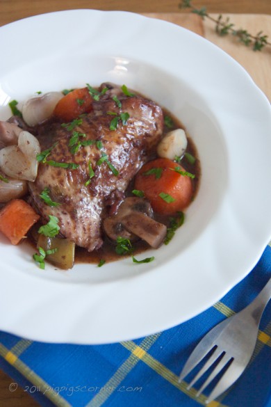 Кок-о-вэн (Курица в вине) - Шаг 13