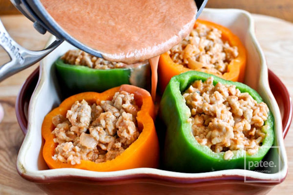 Фаршированный перец с курицей - Шаг 9