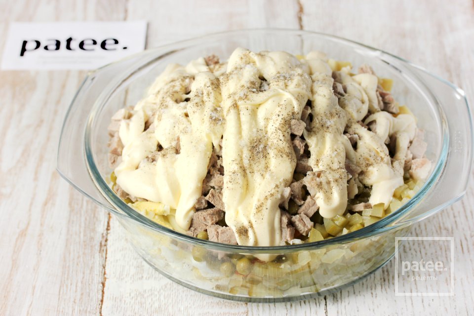 Салат Оливье со свининой - Шаг 12