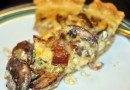 Киш с беконом и грибами