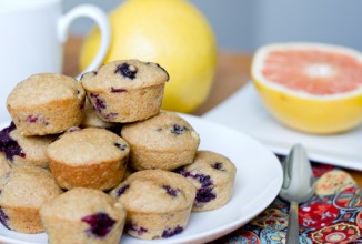 Чернично-грейпфрутовые кексы