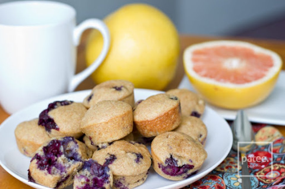 Чернично-грейпфрутовые кексы - Шаг 9