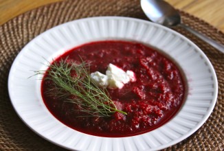 Свекольный суп-пюре с фенхелем