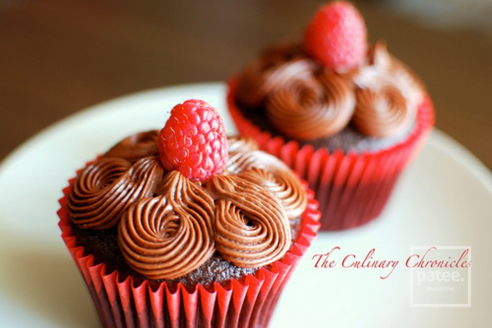 Шоколадно-малиновые кексы - Шаг 11