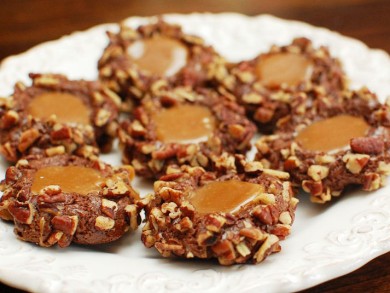 Рецепт Шоколадное печенье с карамелью
