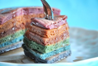 Блины-радуга