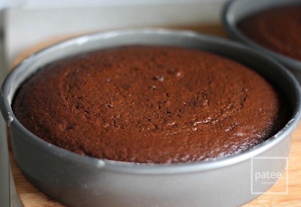 Шоколадный торт с муссом и шоколадной глазурью - Шаг 5