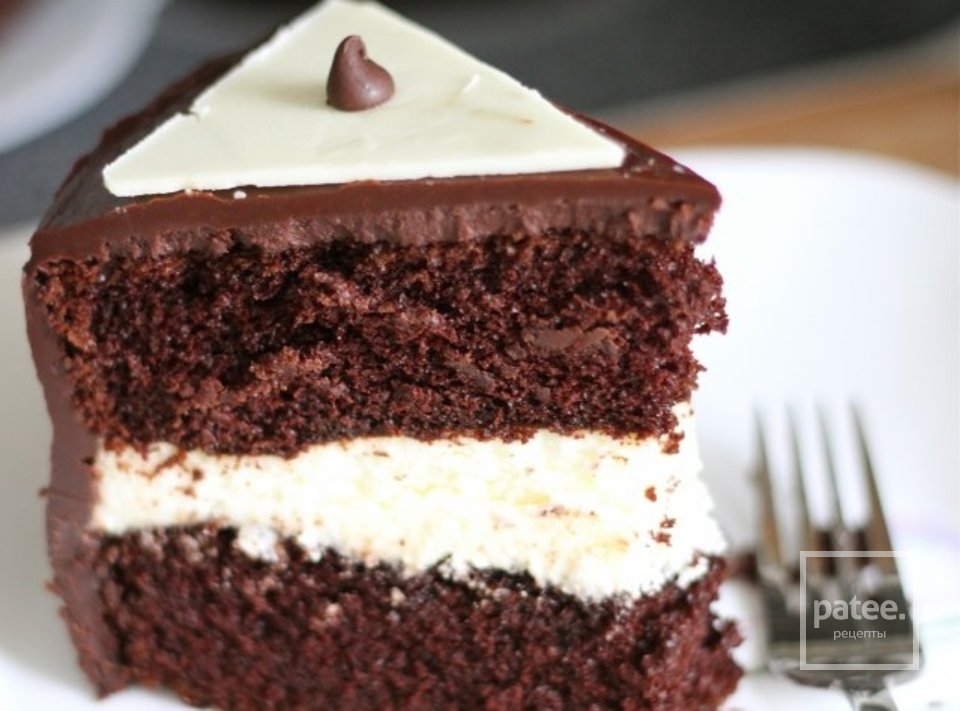 Шоколадный торт с муссом и шоколадной глазурью - Шаг 15