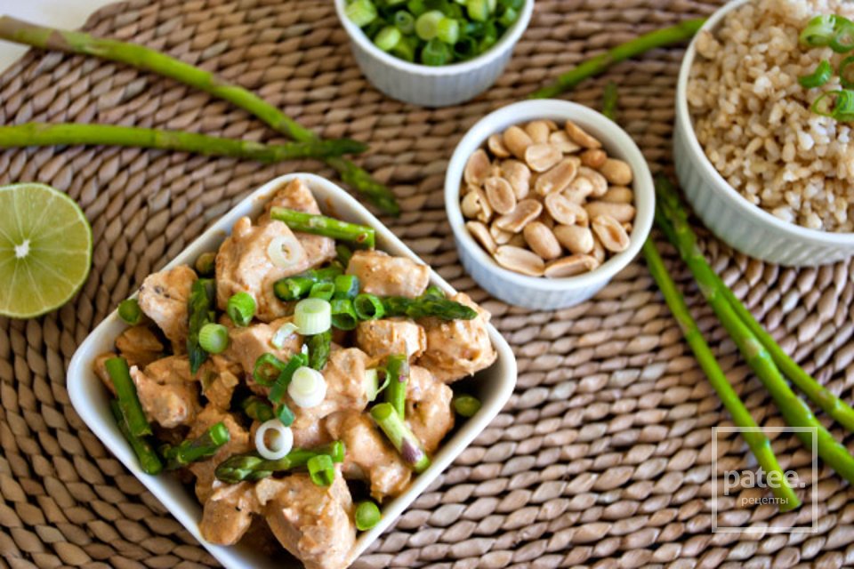 Курица в кокосово-арахисовом соусе - Шаг 6