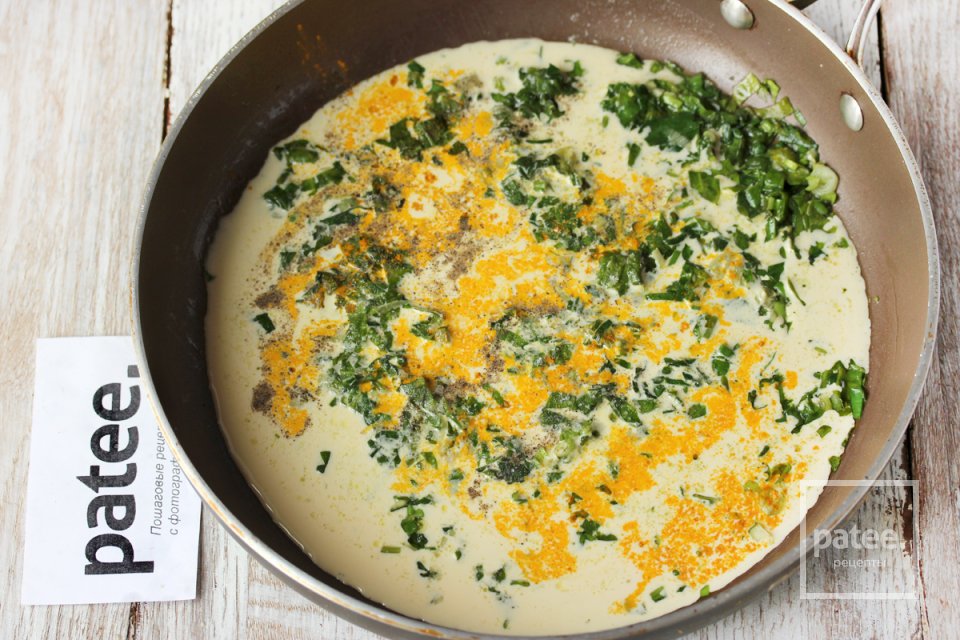 Израильский кускус со шпинатом в сливочном соусе - Шаг 13