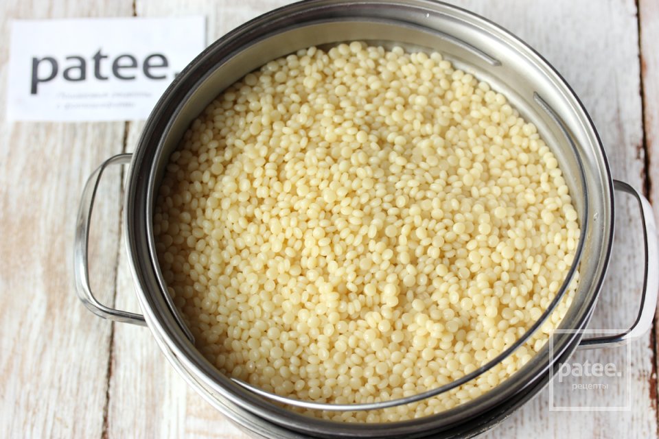 Израильский кускус со шпинатом в сливочном соусе - Шаг 15