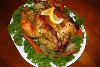 Курица в рукаве