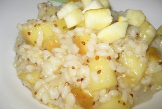 Ризотто с яблоком и горчицей