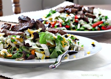 Рецепт Салат с говядиной и овощами
