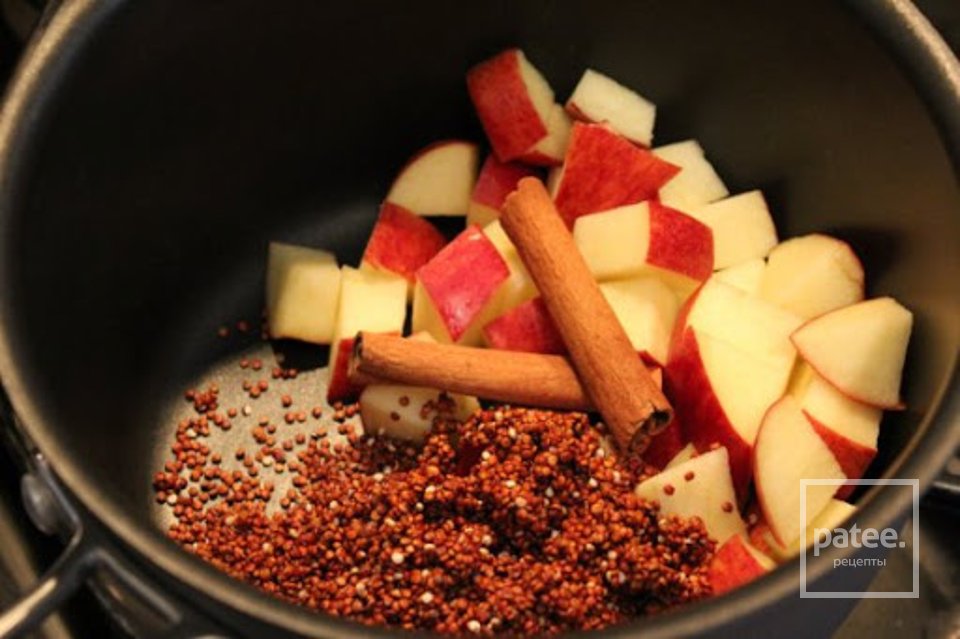 Киноа с фруктами и корицей - Шаг 3