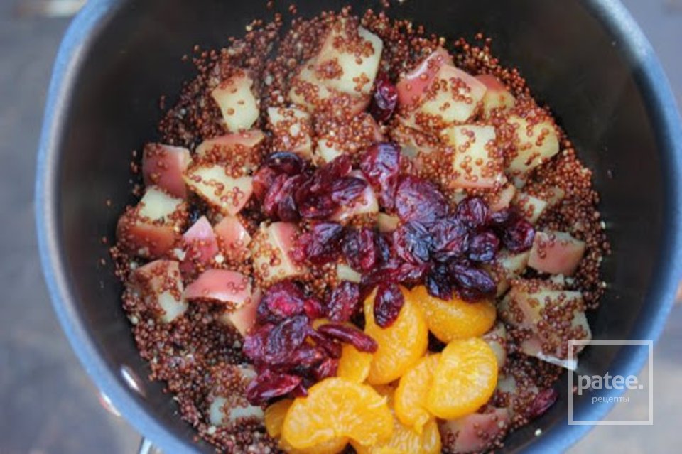 Киноа с фруктами и корицей - Шаг 7