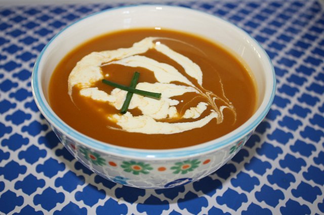 Тыквенный суп с морковью