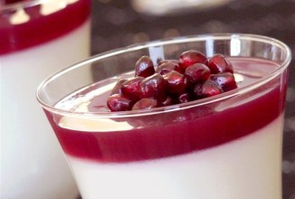 Гранатовая панна-котта