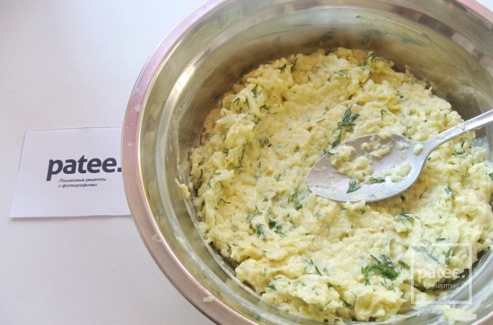 Оладьи из цветной капусты с сыром - Шаг 14