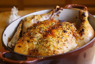 Курица с лимоном и чесноком