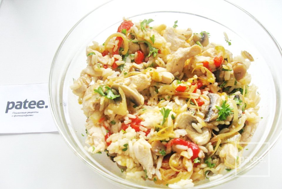 Куриная грудка с овощами и рисом - Шаг 16