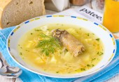Суп с куриными потрошками и вермишелью