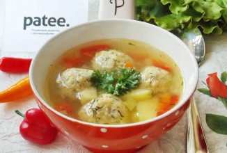 Суп с сырными галушками