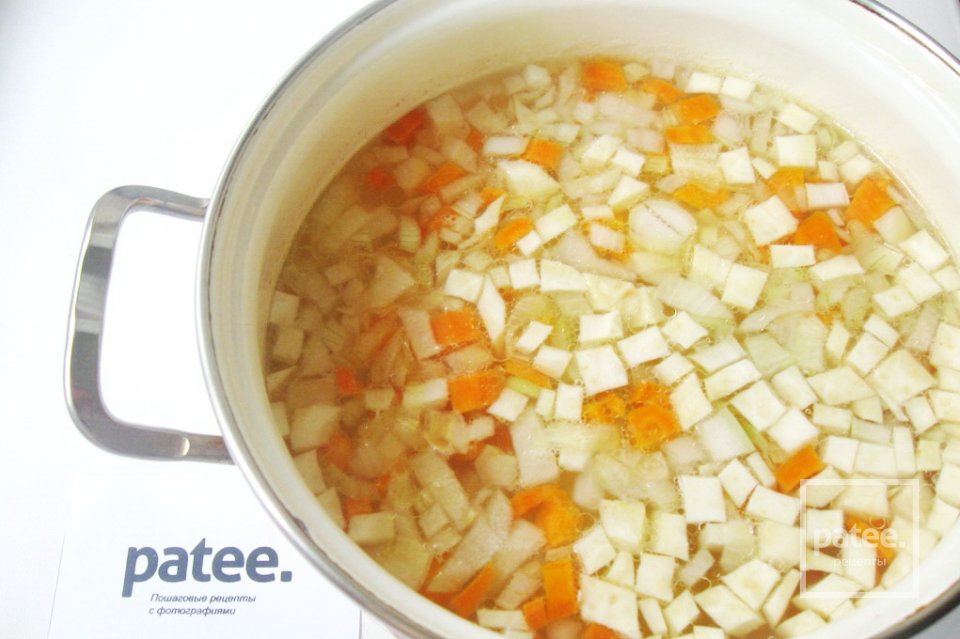 Суп с сырными галушками - Шаг 7