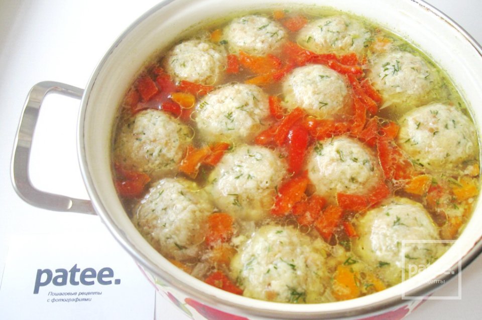 Суп с сырными галушками - Шаг 14