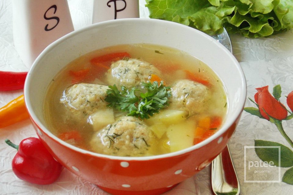 Суп с сырными галушками - Шаг 15