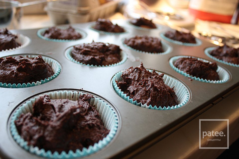 Шоколадные кексы с шоколадным кремом - Шаг 10