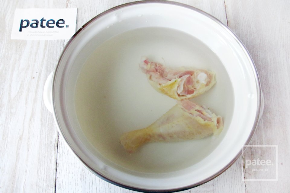 Суп куриный с диким и коричневым рисом - Шаг 2