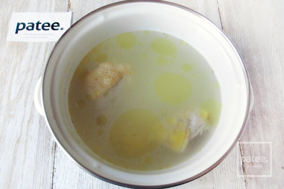 Суп куриный с диким и коричневым рисом - Шаг 4