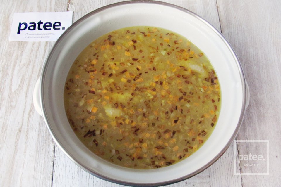 Суп куриный с диким и коричневым рисом - Шаг 8