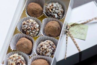 Шоколадные трюфели с миндалем