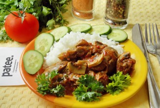 Куриная печень по-французски