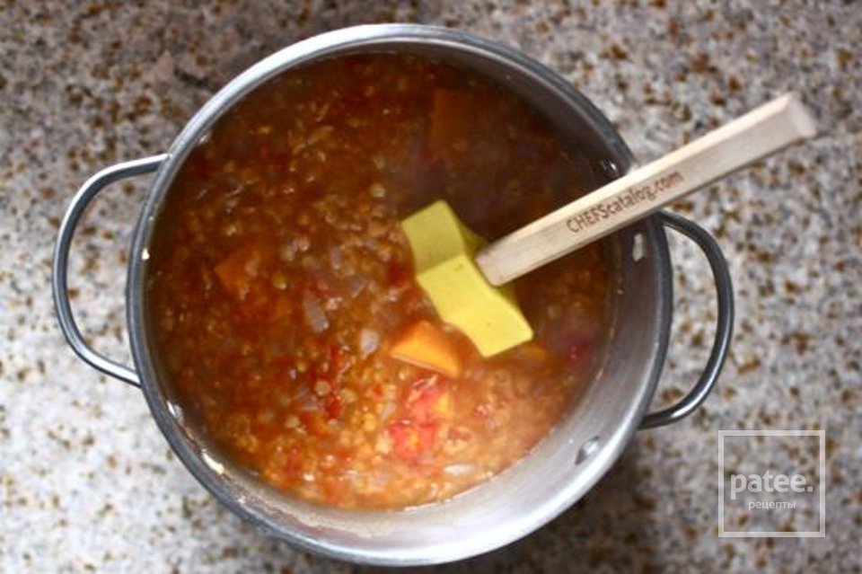 Тыквенный суп с чечевицей - Шаг 6