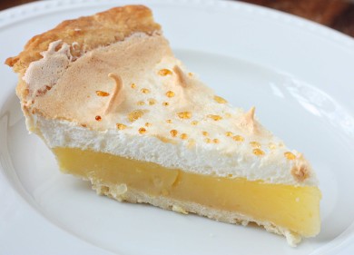 Рецепт Лимонный пирог с меренгой