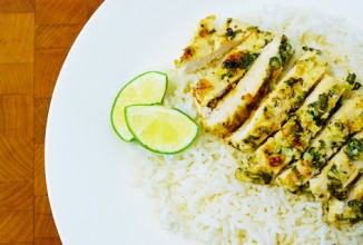 Куриные грудки с лаймом и кинзой
