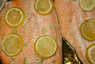 Печеный лосось