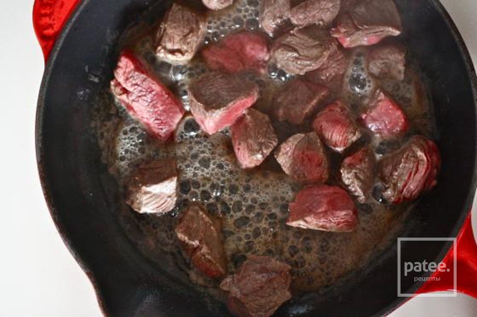 Говядина со шпинатом в абрикосовом соусе - Шаг 3