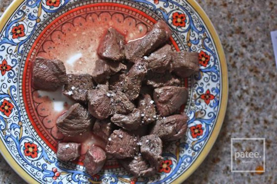 Говядина со шпинатом в абрикосовом соусе - Шаг 4