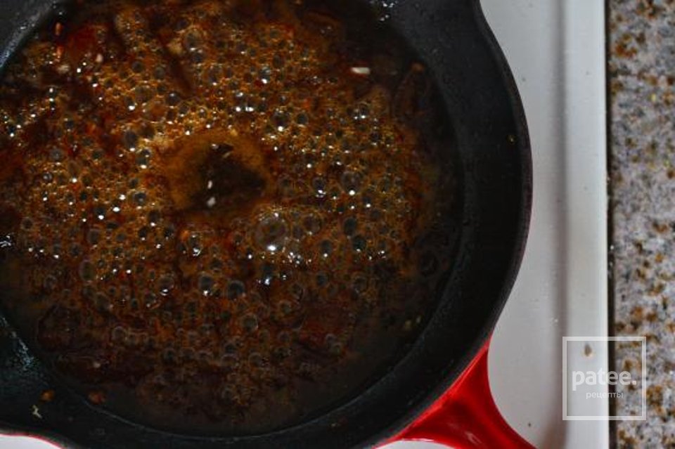 Говядина со шпинатом в абрикосовом соусе - Шаг 8