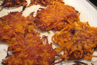 Латкес из сладкого картофеля